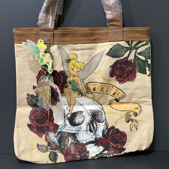 Loungefly Handbags - DISNEY LOUNGEFLY TINK CANVAS TOTE